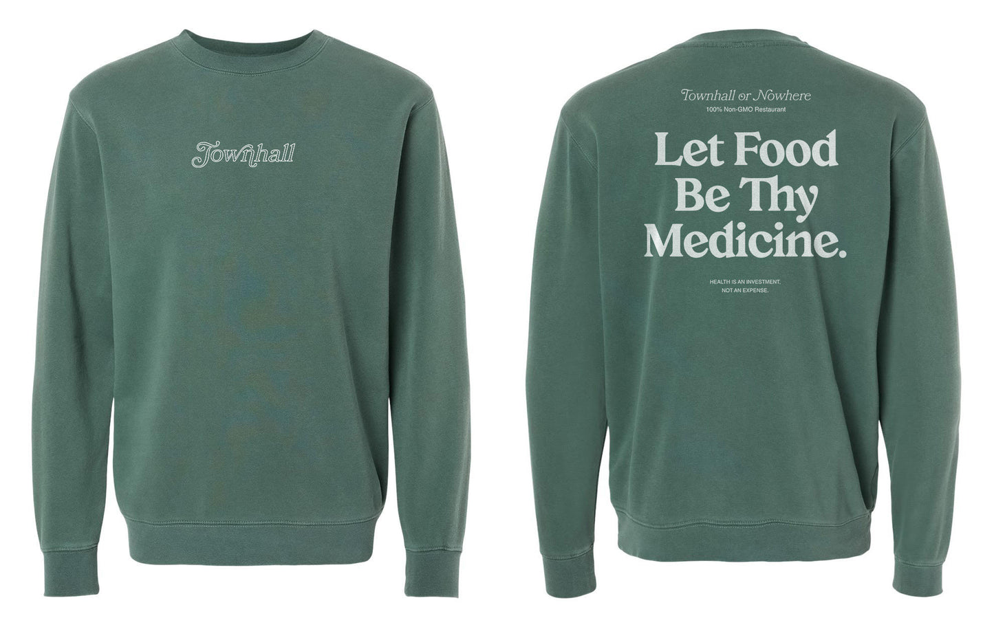 "Food Is Medicine" Crewneck Sweatshirt