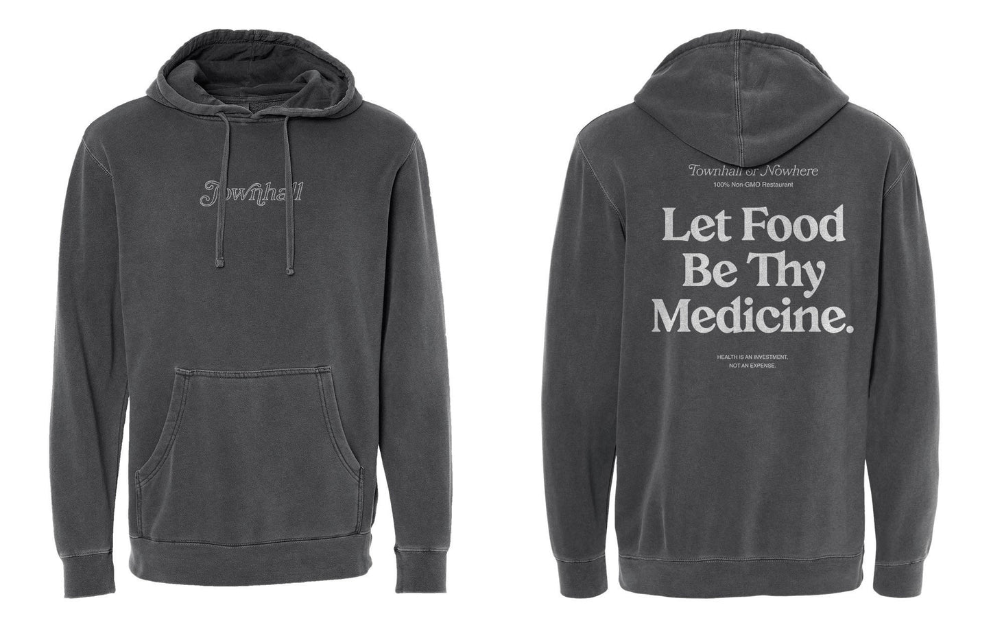 "Food Is Medicine" Hooded Sweatshirt